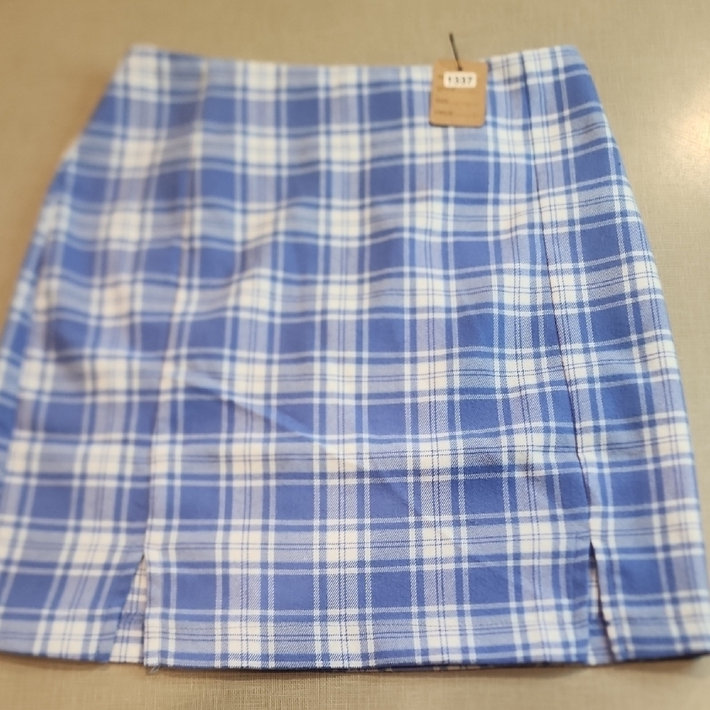 Blue Plaid Women's Skirt